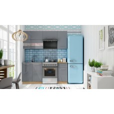 Virtuves komplekts TIFFANY 180, pelēks glancēts